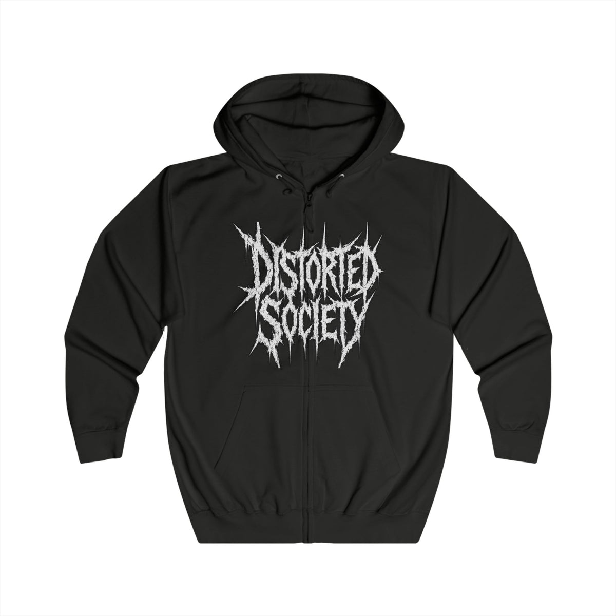 Distorted Society Zip Hoodie — "Visions From a Crippled Mind"