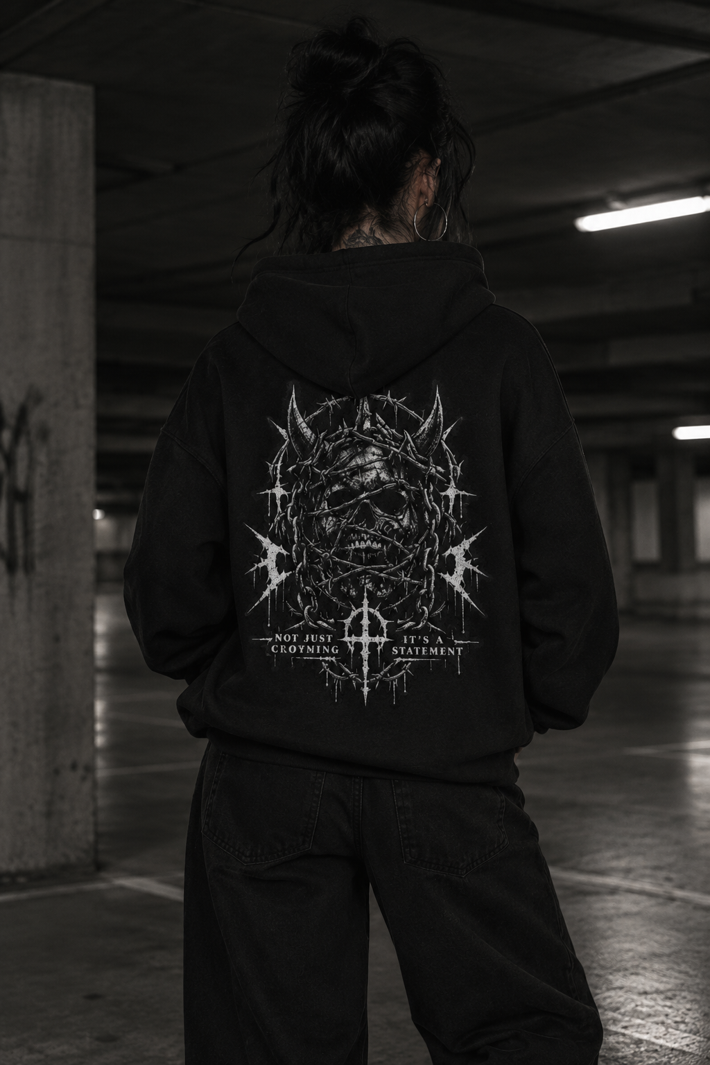 Distorted Society Hoodie — CROWNED IN CHAOS