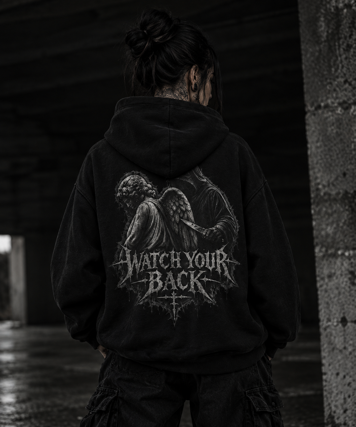 Distorted Society Hoodie  —  WATCH YOUR BACK