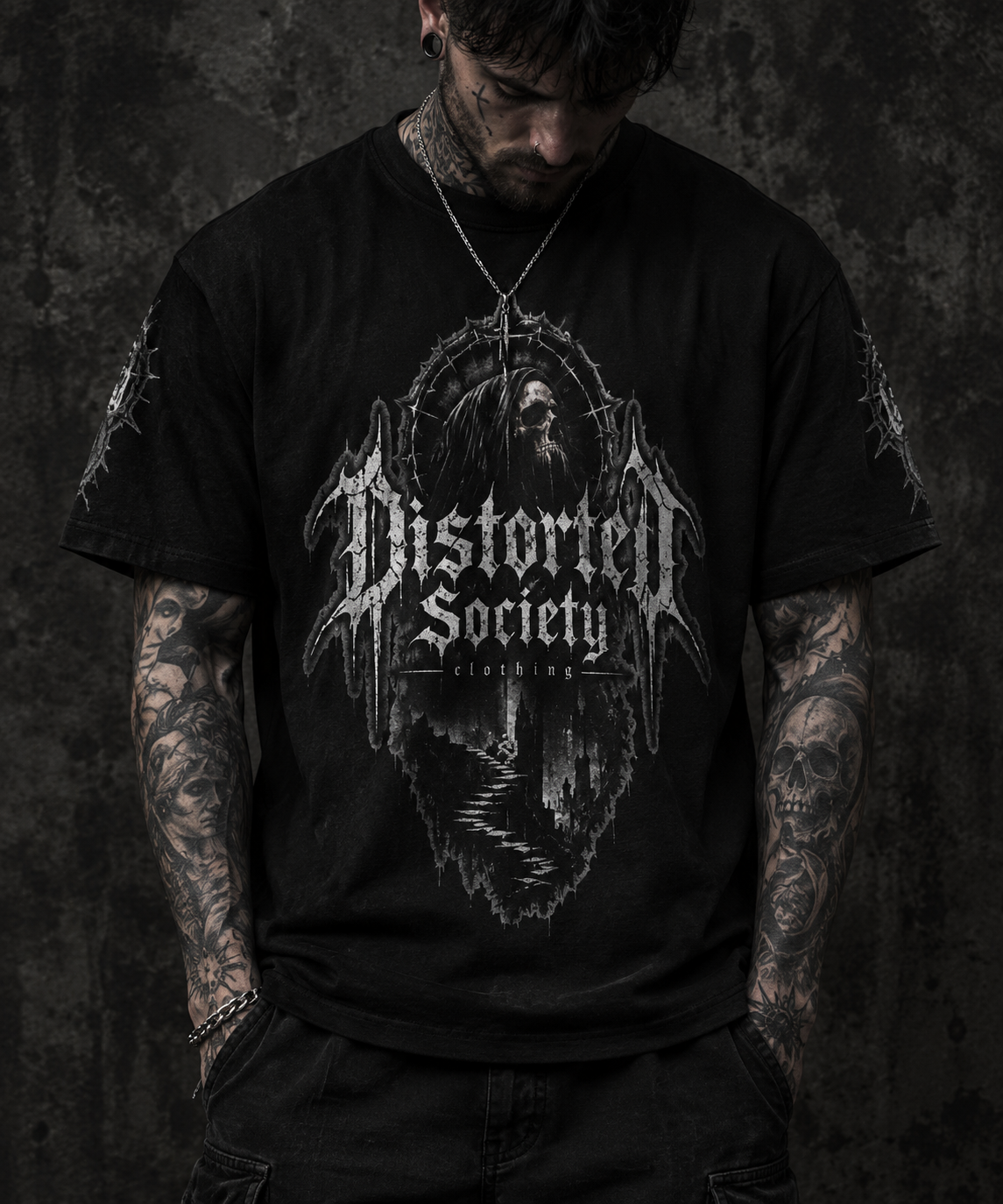 Distorted Society Tee — SKULL SIGNATURE