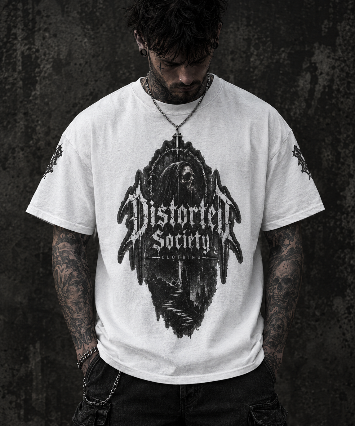 Distorted Society Tee — SKULL SIGNATURE