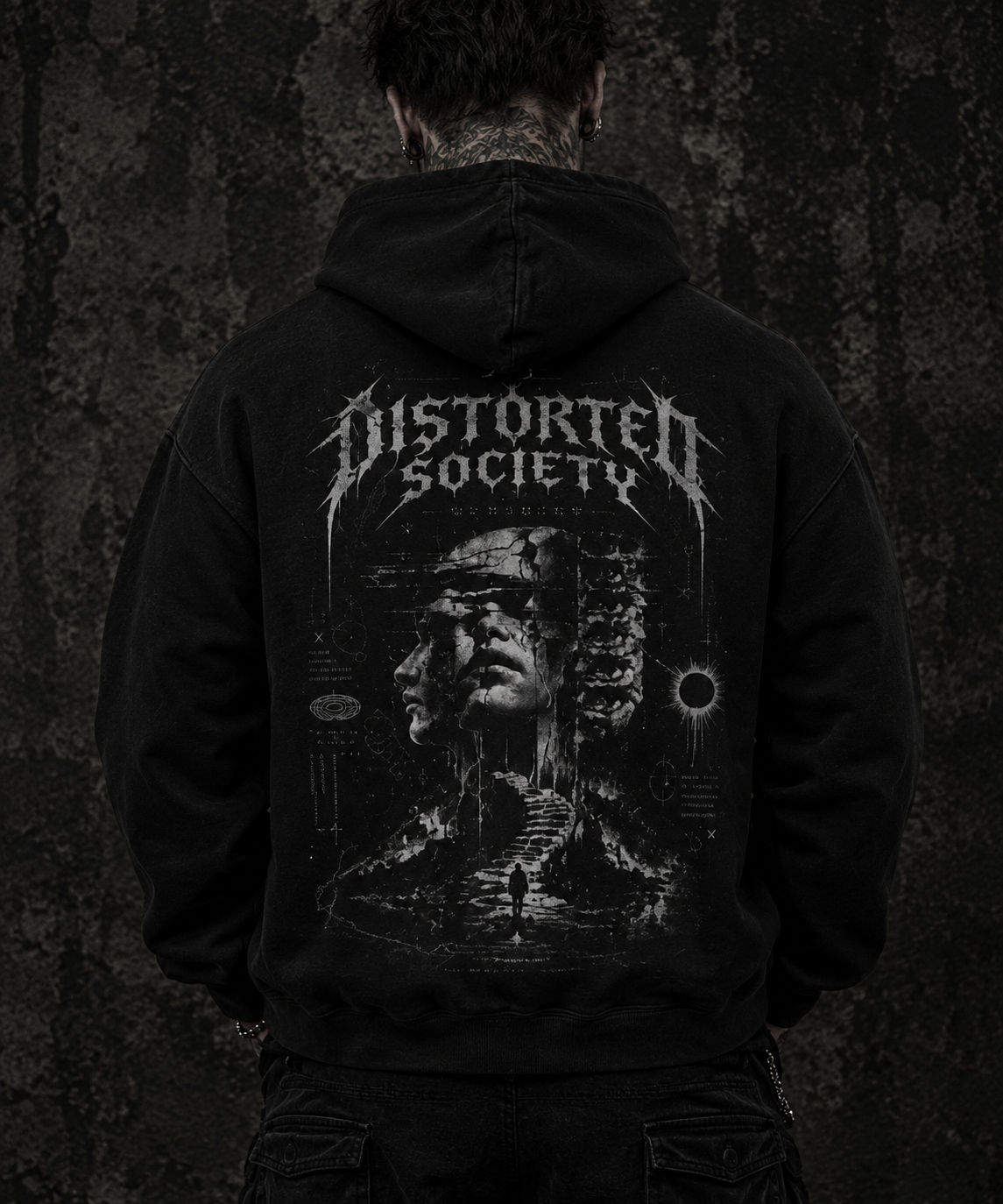 Distorted Society Hoodie  —  REALITY IS AN ILLUSION
