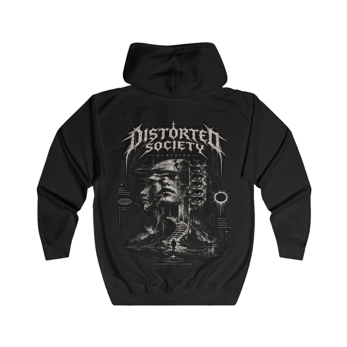 Distorted Society Hoodie  —  REALITY IS AN ILLUSION