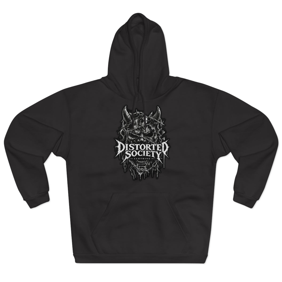 Distorted Society Hoodie — CROWNED IN CHAOS